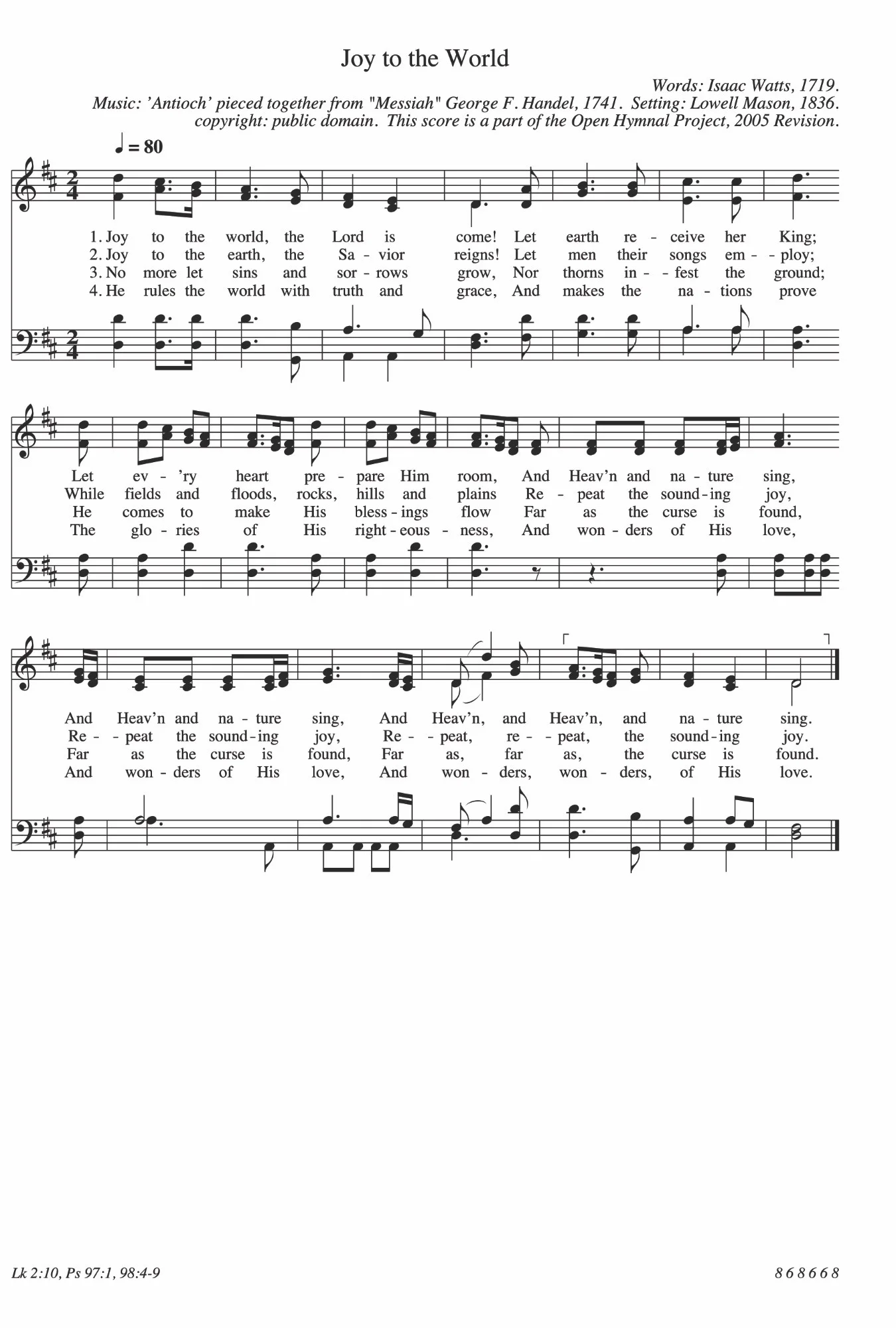 Hymn-Joy To The World