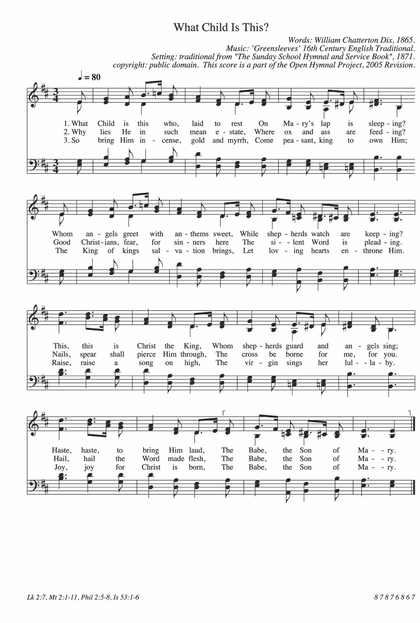 Hymn-What Child Is This